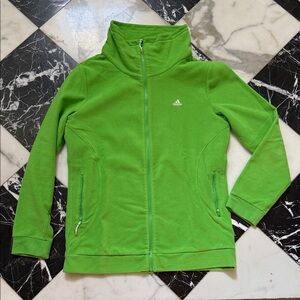 Adidas Green Zip-Up Fleece